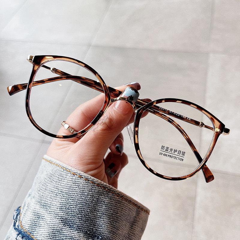 

Qian Ai Окуляри в корейському стилі проти синього світла для жінок - Ретро окуляри для міопії з великою оправою