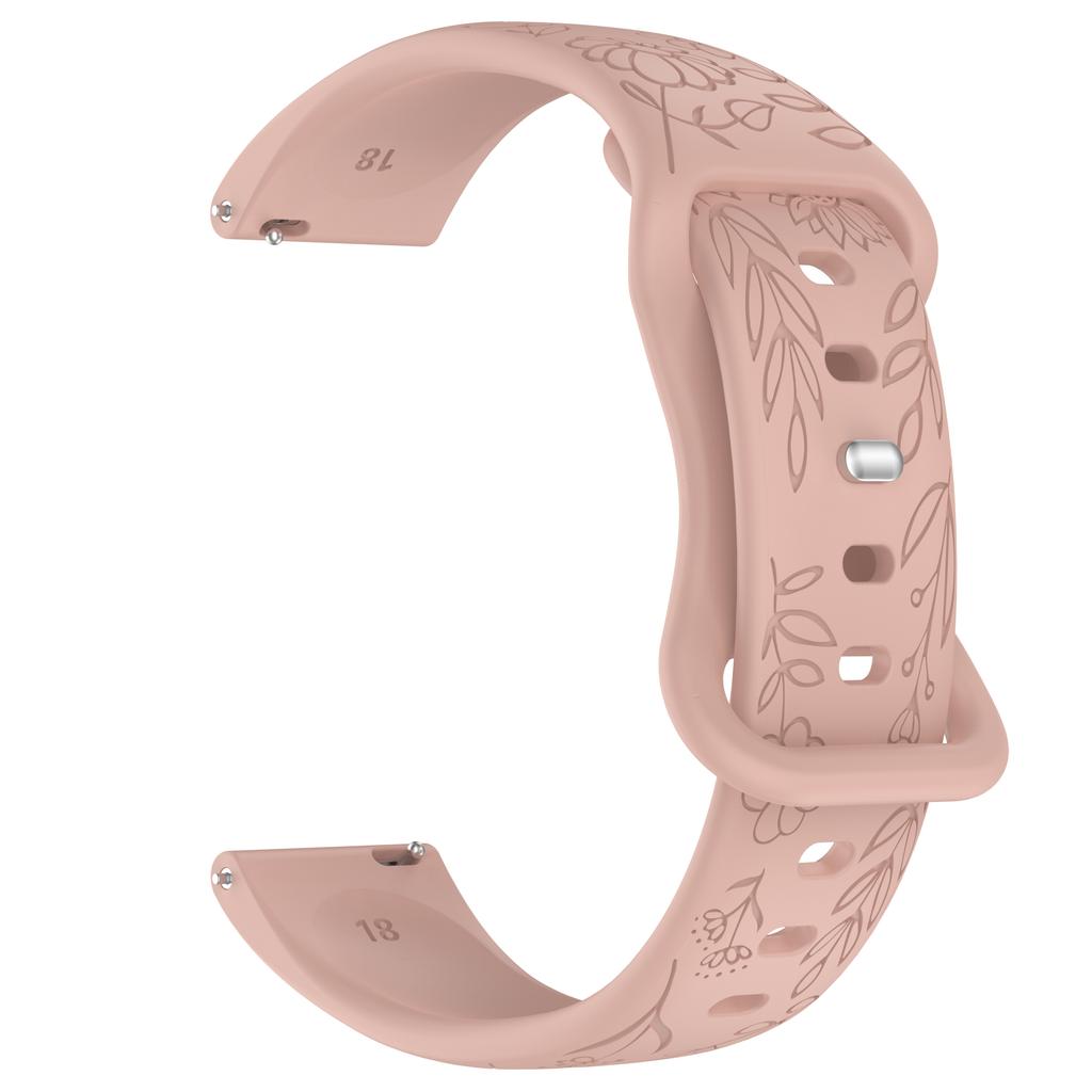18MM 20MM 22MM Gravírovaný remienok pre Samsung Galaxy Watch 6 Classic 7 6 5 Sport Silikónový remienok pre Huawei Watch GT3 GT4Pro Remienok na hodinky