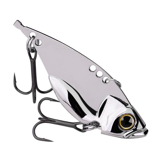 

Безопасные металлические твердые приманки с двойными крючками из цинкового сплава для рыбалки 20g серебряный