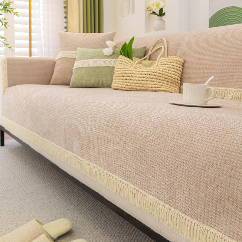 Chenille Sofa Cushion Four Seasons Universal Non-Slip Cushion New Fresh Sofa Cover Anti-Scratching Cover Cloth