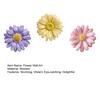 Yousheng 3 Pcs Spring Wildflower Wall Art 2D Wooden Flower Outdoor Hanging Wall Sculpture for Garden Patio Fence Home Wall