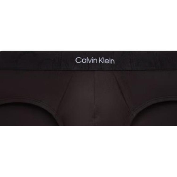 Calvin Klein Double Gravity Band Solid Jacquard Waistband Briefs Men Underwear Black NB3311-UB1
