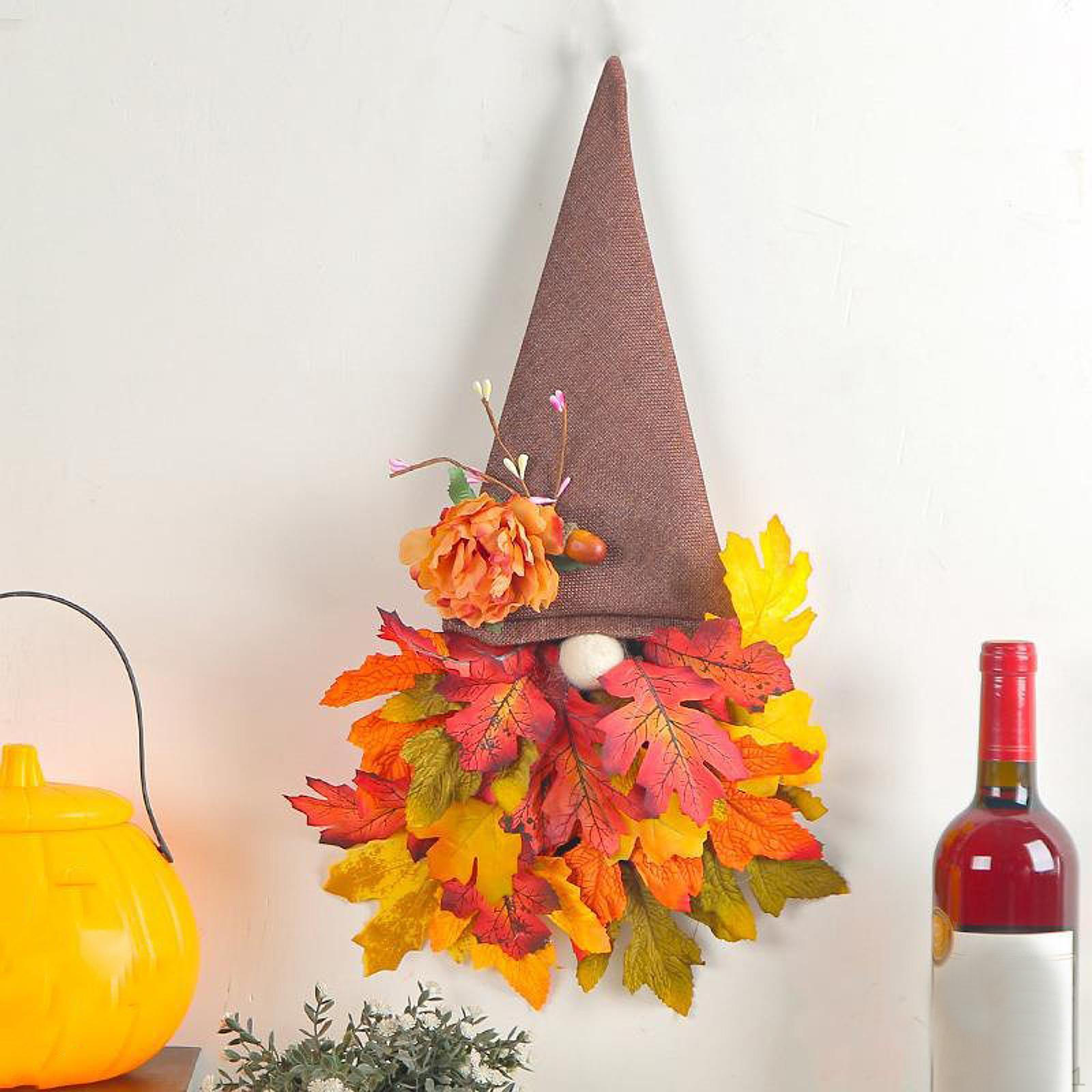 

Осенний кленовый венок для дома, настенная гирлянда, дверь для фермерского дома