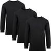[fun.] WARMACTIVE Men's Crew Neck Shirts (Set of 3) Black Medium, Teijin Frontier Planning