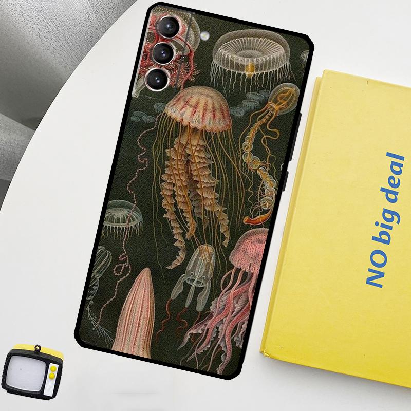 Magic Jellyfish Phone Case For Samsung Galaxy S25 S24 Ultra S20 S21 S22 S23 Plus S9 S10 S24 FE S25 FE Cover
