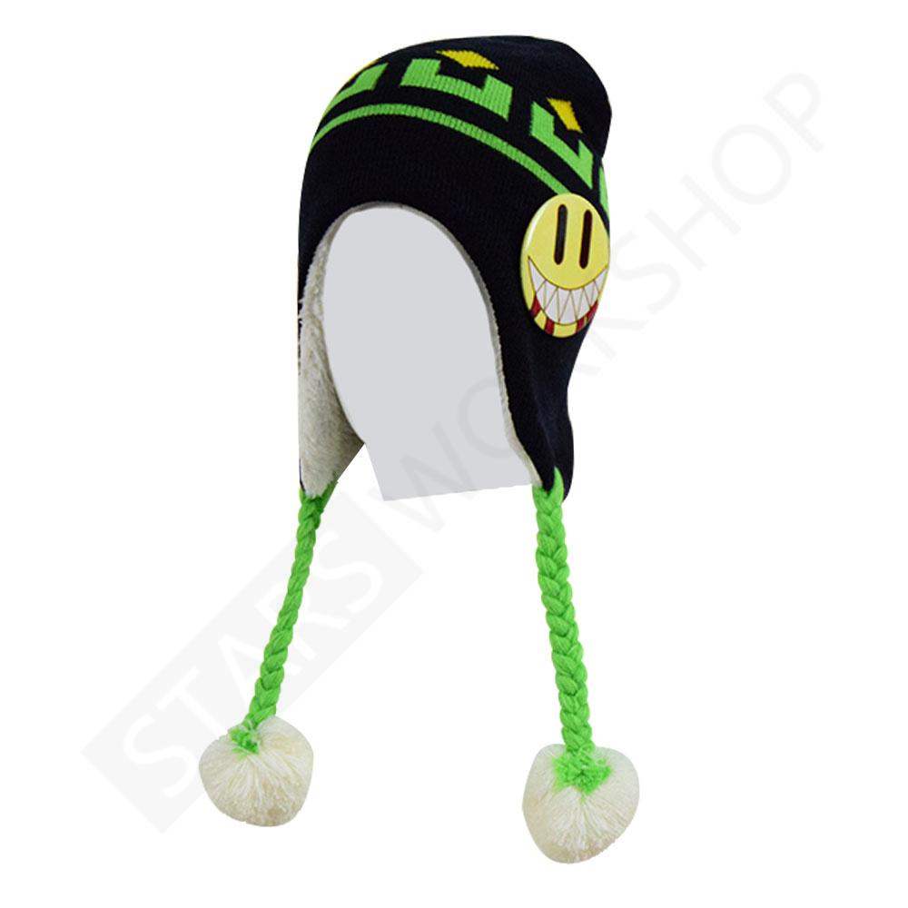 Anime Cos DRAMAtical Murder Noiz Cosplay Hoedenset DMMD DRAMAtical Murder Noiz Gebreide Muts One Size black