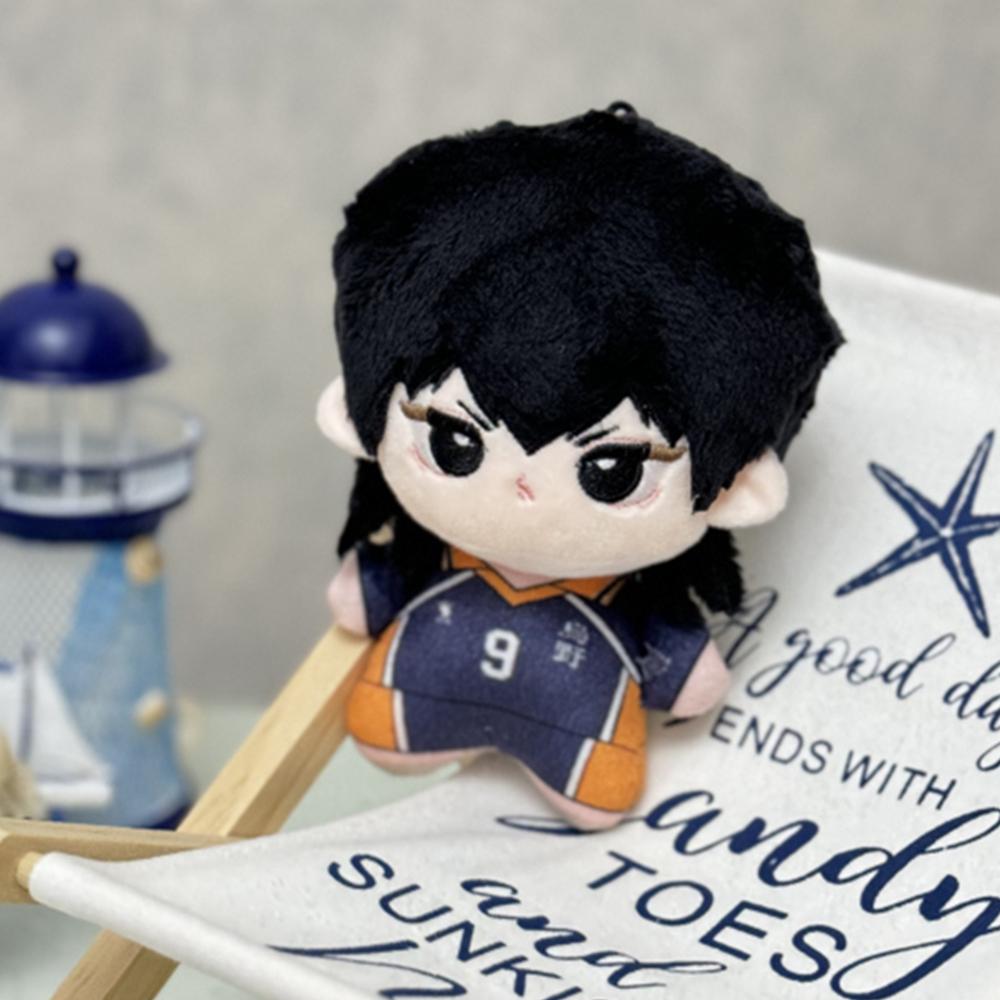 

12cm Kawaii Haikyuu Plush Toy Volleyball Stuffed Anime Doll Hinata Shoyo Tobio Kageyama Yu Nishinoya for Fans Kids Birthday Gift 12cm