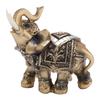 Harts Elefantstaty Utsökt Livslik Elefantfigur Skrivbordsdekoration för Vardagsrum Sovrum