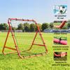 Adjustable Rebounder Net Kickback Target Goal for Teens Adults Training, Red