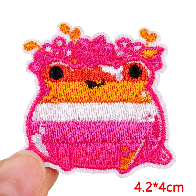Cartoon Animal Emnroidery Sew Patch Cat Frog Embroidered Patch Iron On Patches For Clothing Hats Backpack Jeans Sew Bagdes DIY