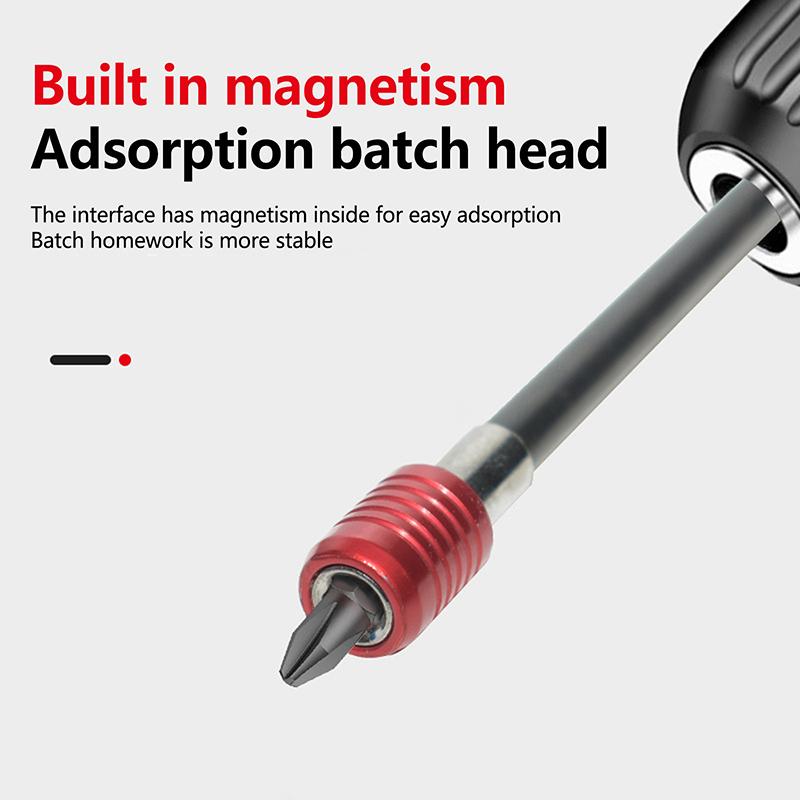 1/3Pcs Hexagonal Handle Red Extended Quick Release Self-Locking Extension Rod Extension Rod 300Mm Screwdriver Extension Rod Tool