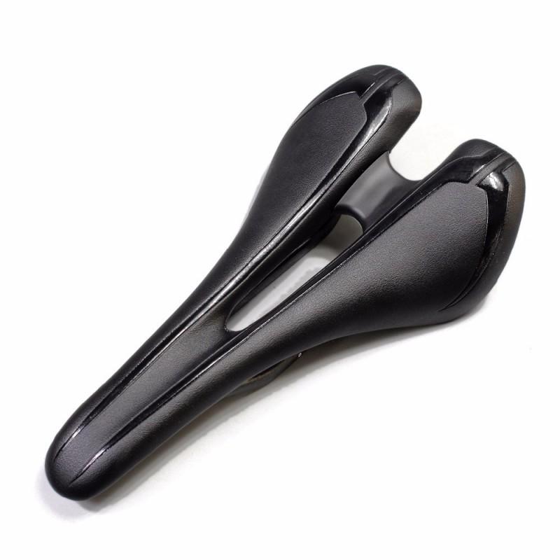 Ultra-Lightweight Bicycle Saddle Road Mountain Bikes Hollow Design With Gel Padding Carbon Fiber Rail
