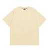 FOG ESSENTIALS Letter Print American Short Sleeve Shirt 2418 Light Apricot