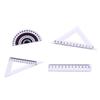6/3Set Mini Ruler Triangle Rulers Dollhouse Simulation Miniature Creative School Model Dollhouse Accessories Home Decor