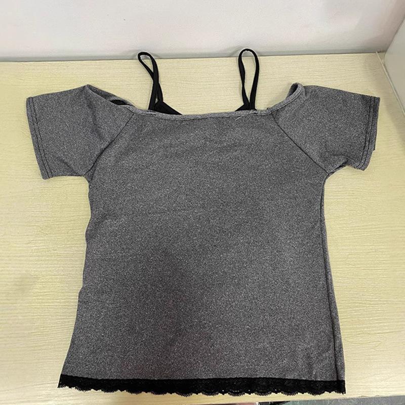 European and American Summer Geometric Pattern Printed Women's T-shirt