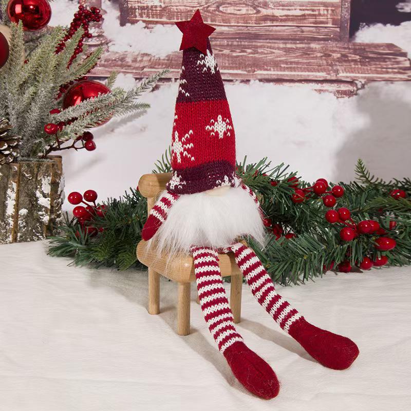 Christmas Decorations: Glowing Rudolph, Santa, and Faceless Doll Ornaments – Perfect Small Holiday Gifts