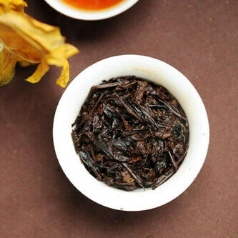 PU'ER TEA Lao Man E Pu-erh Tea Brick 2018 500g Ripe Puer Pu'er Shu Tea