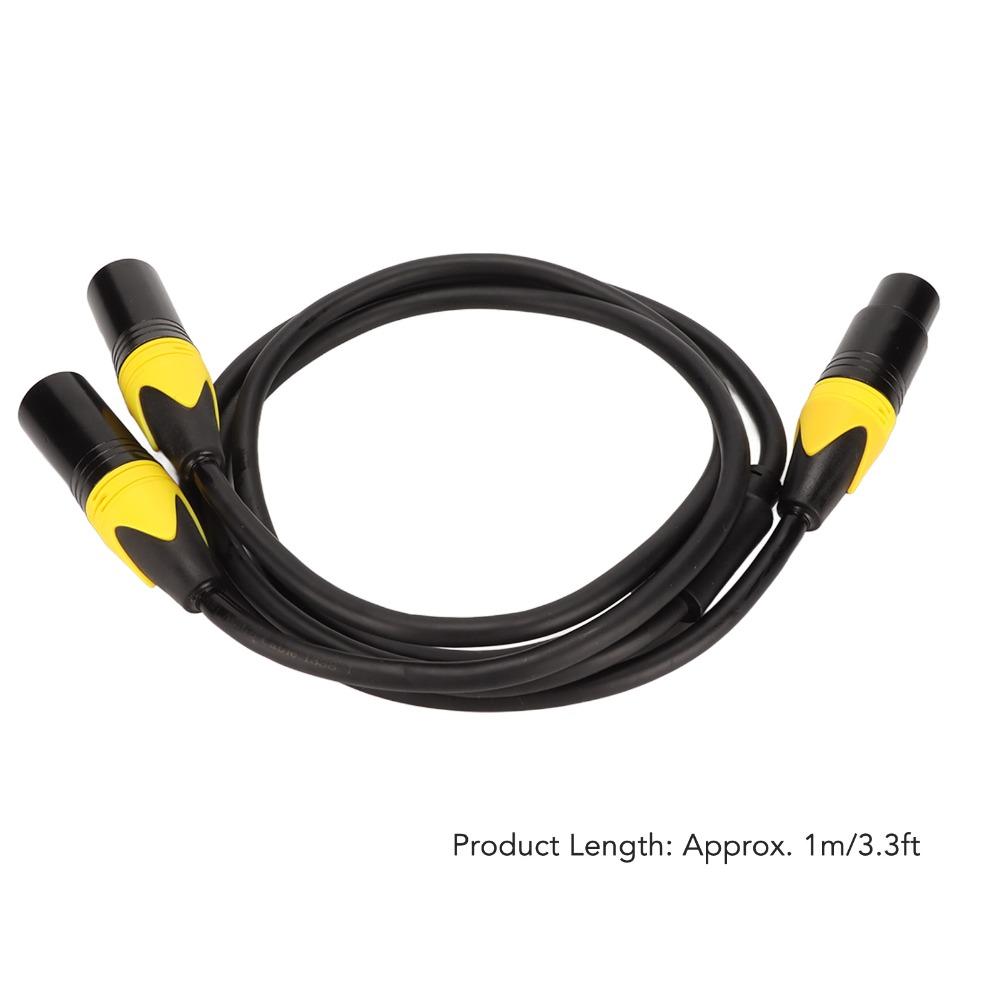 Noiseless XLR Splitter Cable Plug and Play XLR Audio Y Adapter Cable XLR Y Cord  Audio Equipment