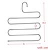 Multilayer Stainless Steel Magic Pants Hangers Space Savers Storage Rack for Hanging Jeans Scarf