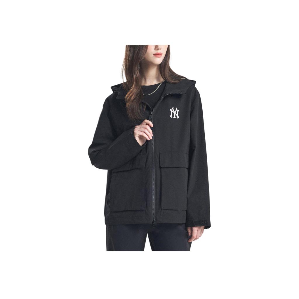 New MLB Gorpcore Trench Coat Unisex Black 3AWJB0144-50BKS