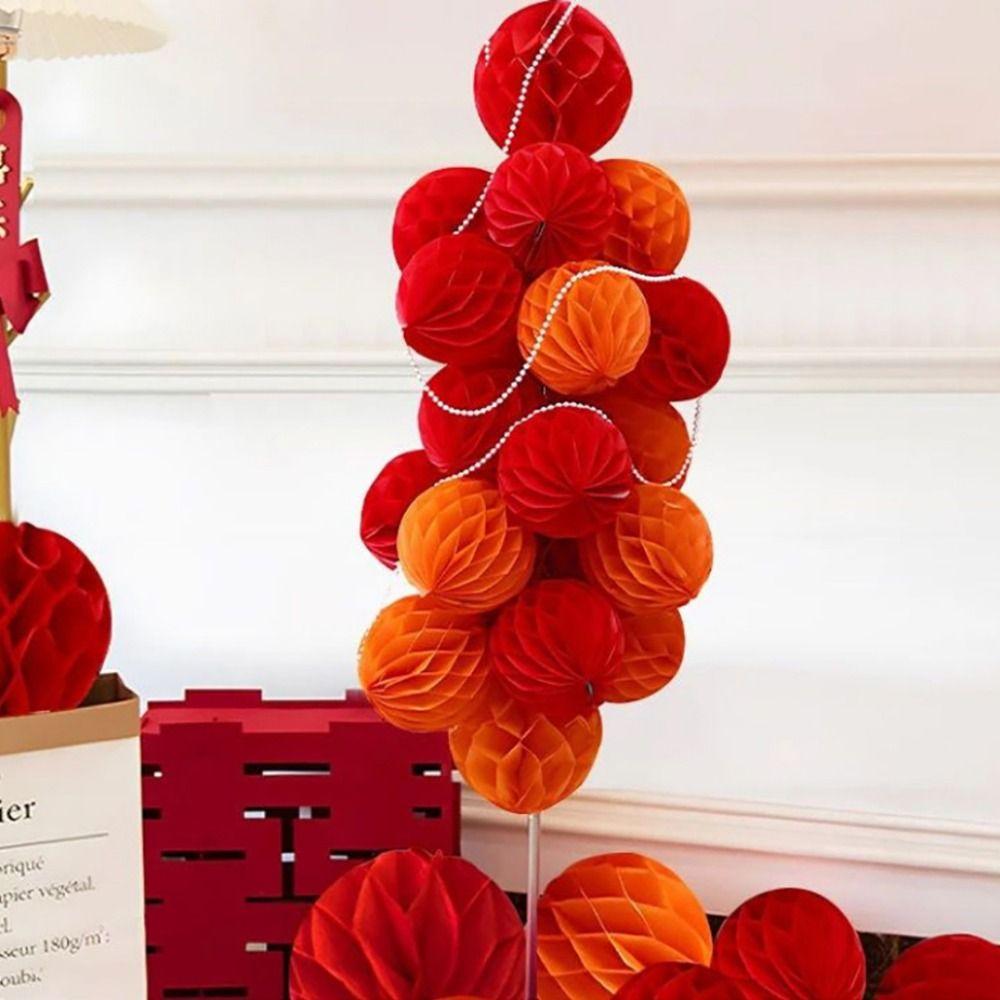 Tissue Paper Tissue Paper Lantern Honeycomb Design DIY Decoration  Party Supplies