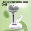 Cat Steam Brush for Shedding Rechargeable Spray Hair Removal Comb with Water Tank And Release Button Steamy Pet Grooming Brush for Cats Dogs