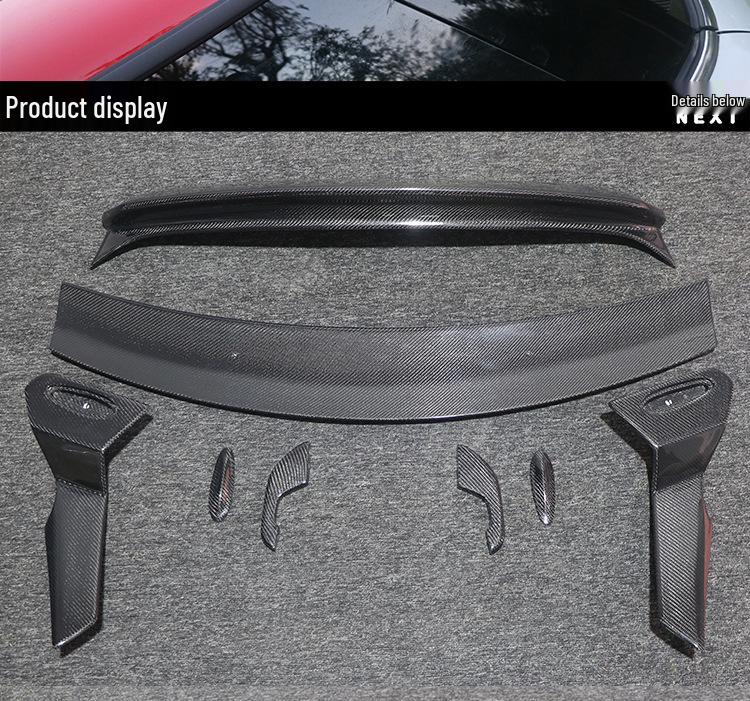 MINI F56 Carbon Fiber Rear Spoiler - GIOMIC Style Roof Wing Accessory for COOPER Upgrade