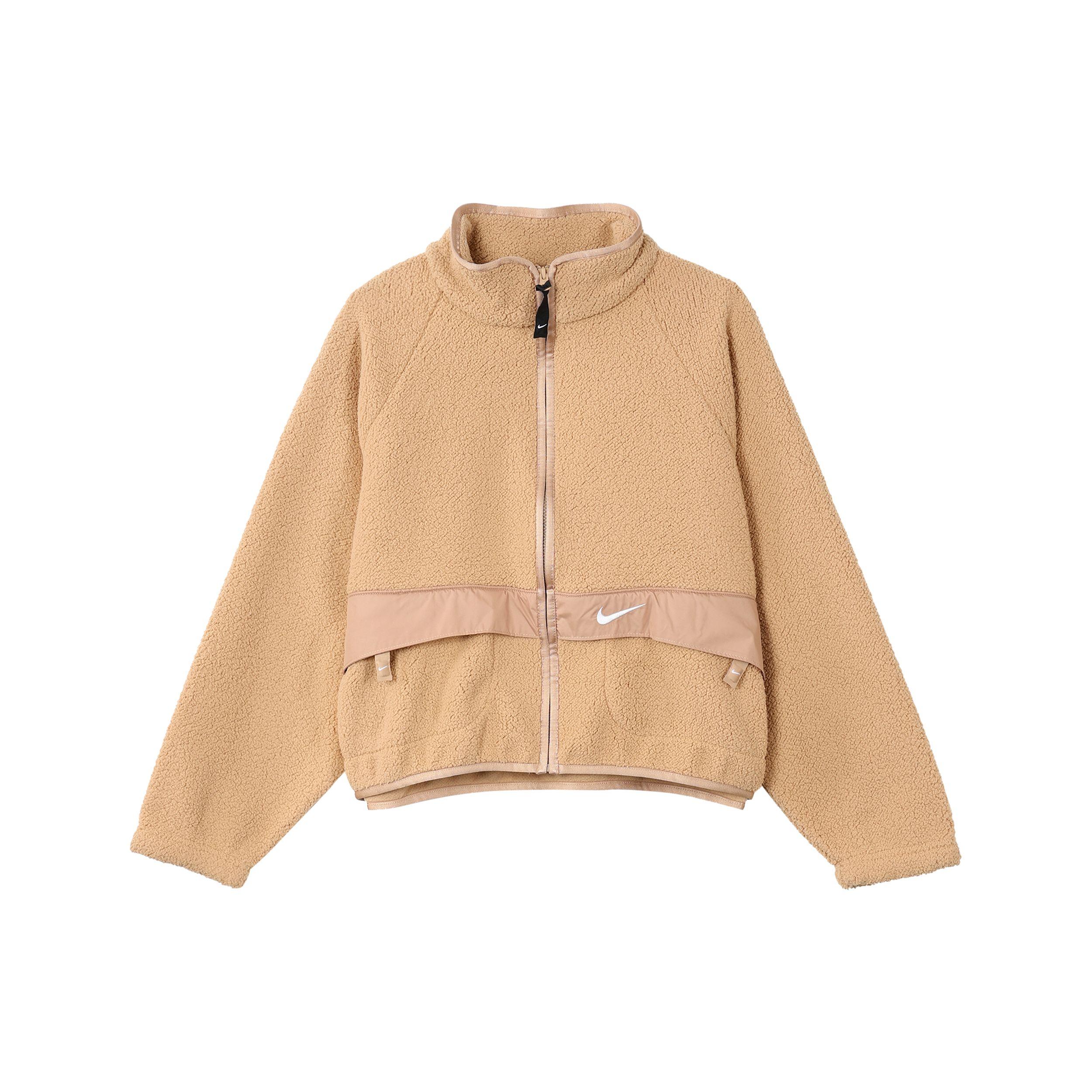 

Женская куртка Nike на флисовой подкладке с воротником-воронкой и принтом логотипа Maize DO7761-200 S