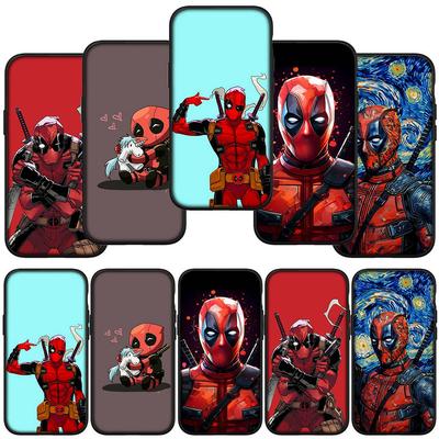 For iPhone 16 15 Xiaomi Redmi Note 13 12 11 Pro Max X 9 14 Plus XR Samsung Galaxy A15 S24 S23 Huawei OPPO Super Hero Deadpool Marvel Phone Case