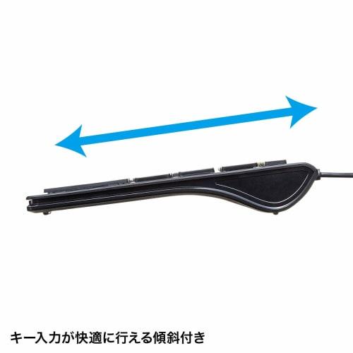 Sanwa Supply Wired Slim Keyboard USB Connection Japanese Layout 112 Keys Pantograph Black SKB-SL33BK