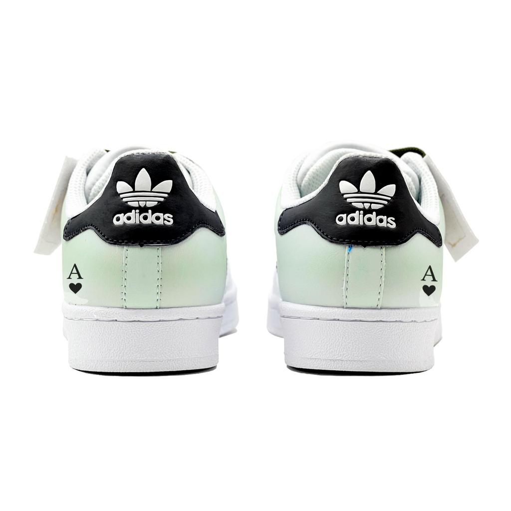 adidas Chaussures de Skateboard Originals Superstar 2 Basse Unisexes Noir Vert IH8659(TeamS1-S-BOX)