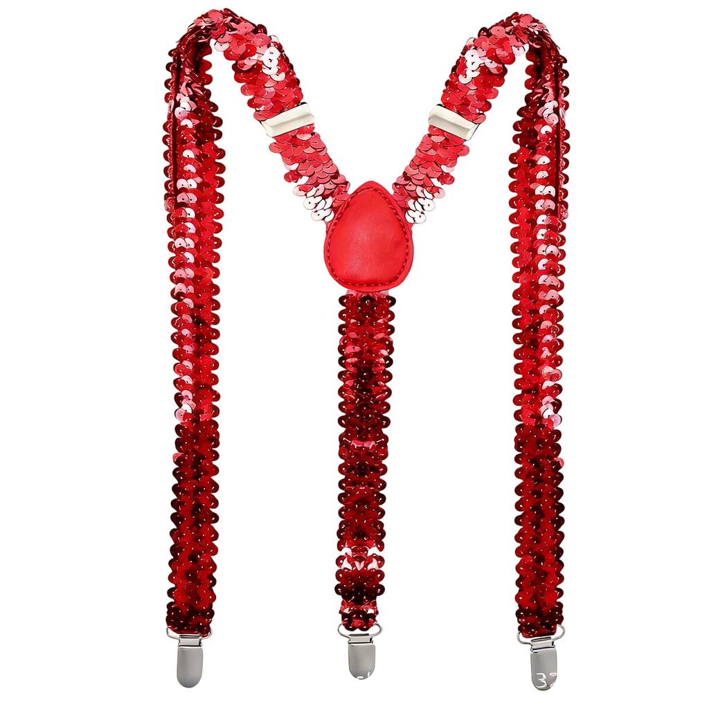 Sequined Suspenders For Performance