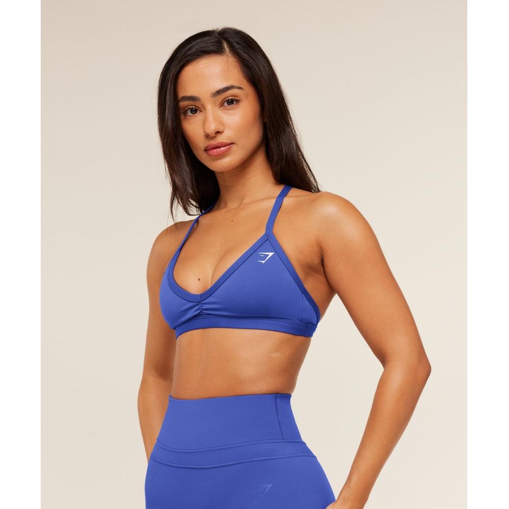 Gymshark Minimal Sports Bra Force Blue B3a2j Ucvg