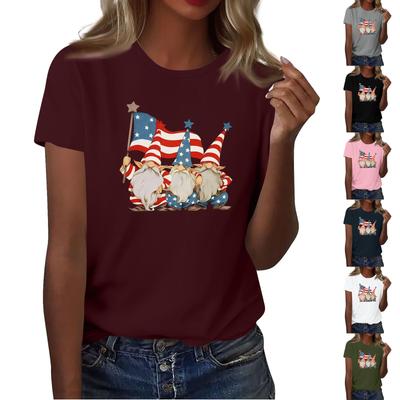 Koszulki z krótkim rękawem Koszulki z krótkim rękawem dla kobiet Modne topy Lekkie Miękkie Casual Letnie stroje Ubrania
