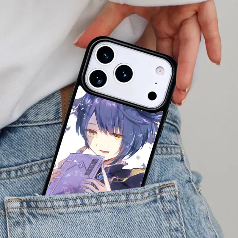 

Genshin Impact Xingqiu Phone Case for iPhone 16e 15 14 13 12 17 Pro Max Plus Air 17pro Cover Coque iPhone 13 mini