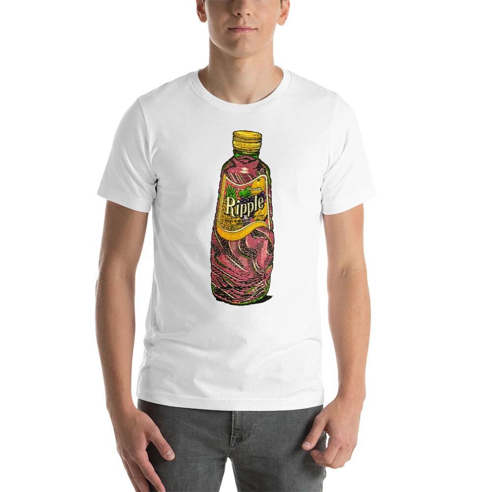 

RIPPLE Vintage Pink Wine Classic Retro Graphic Tee Shirt Unisex t-shirt 2XL