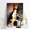 Guitar Star Watercolor Photography Art Printmaking Oil Painting Poster Rock Music Legend Bar Club