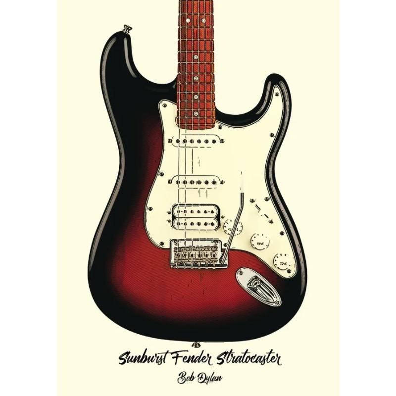 Famous Guitars Used By Famous Bands and Singers Music Posters Prints Canvas Printing Wall Art Picture for Living Room Home Decor