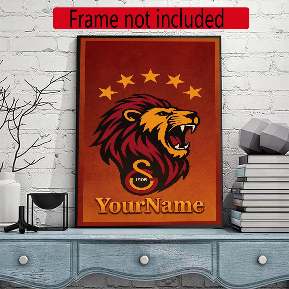 Galatasaray Customize Your Name Diamond Painting Round Diamond Rhinestones Mosaic Diamond Embroidery Wall Paintings Rhinestones Gift Frameless