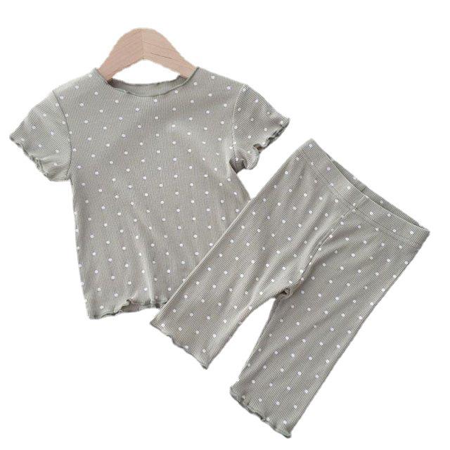 Kids' Summer Airy Pajama Set – Short-Sleeved, Two-Piece Outfit for Boys and Girls, Indoor/Outdoor Wear