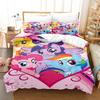 Exquisite 3D My Little P-Pony Wallpaper Digital Printing Bedding Set Duvet Cover Comforter Bed Youth Kids Girl Boys Gift