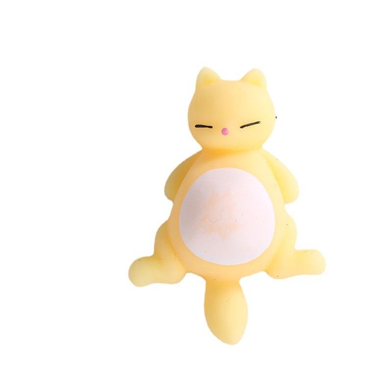 1pcs Cute Anti-Stress Squishy Cat Squeeze Ball Mochi Rising Abracon Soft Sticky Stress Relief Funny Gift Decompression Toy J56