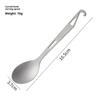 2 In 1 Outdoor Titanium Spoon Camping Tableware Portable Bottle Opener Camping Picnic Dinner Spork Fork For Travel Backpacking