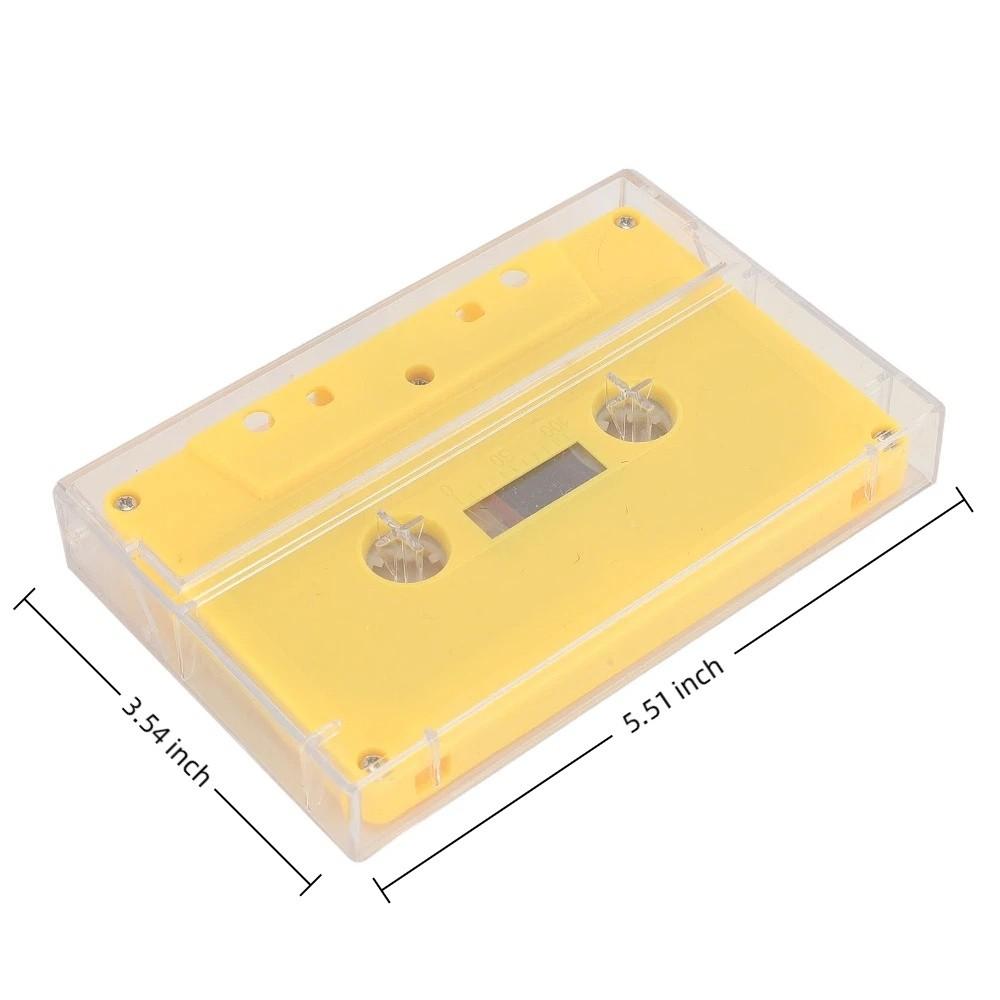 Clear Case Blank Cassette Tapes Yellow Audio Cassette Tape Cassette Player Tape Cassette Player