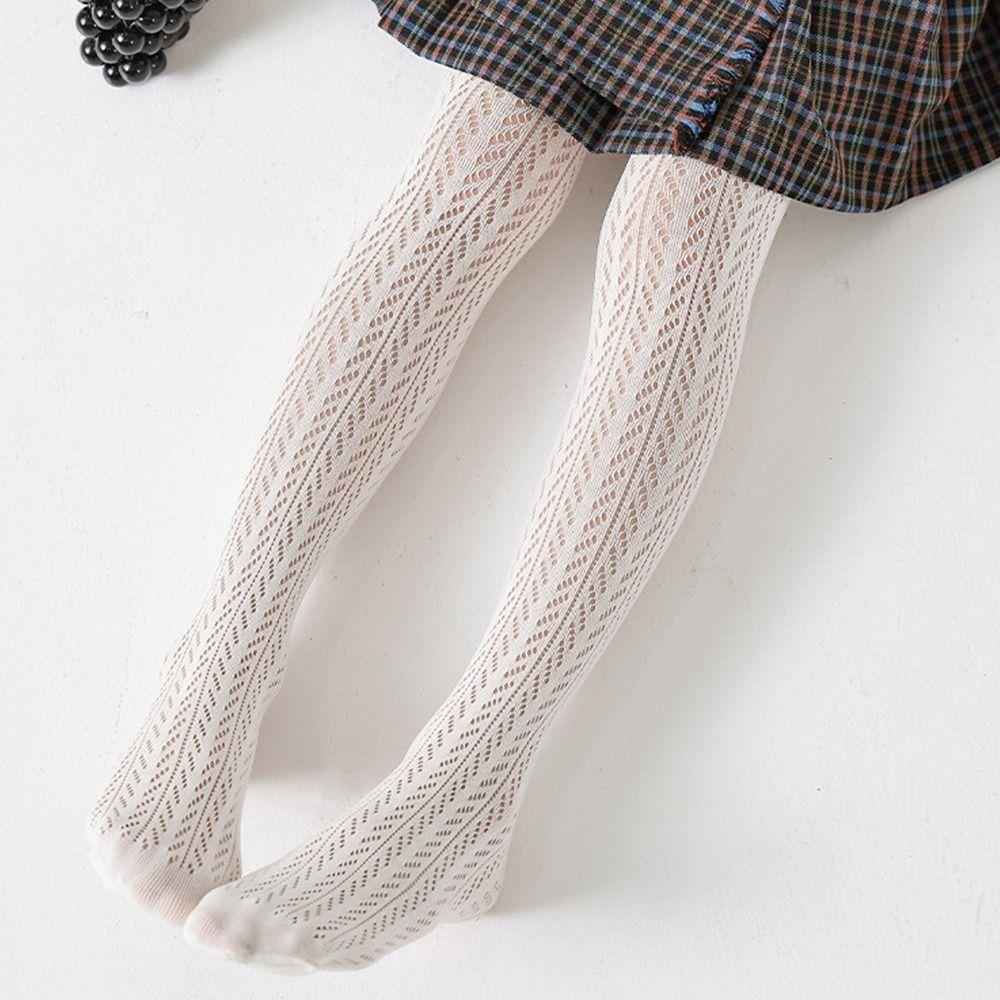 Breathable Mesh Children's Pantyhose White Black Girls Stocking Kids Dance Stocking Sock  Summer