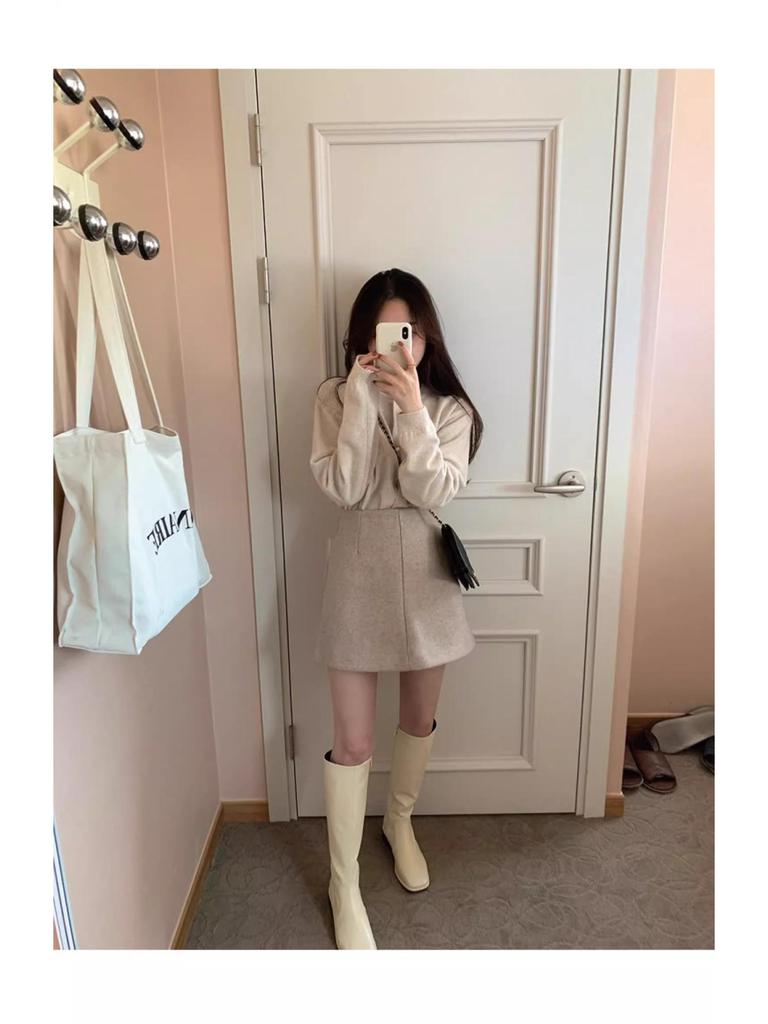 Women's Pink Heart Button Wool Cardigan: Slimming, Versatile Knit Top for Autumn & Winter