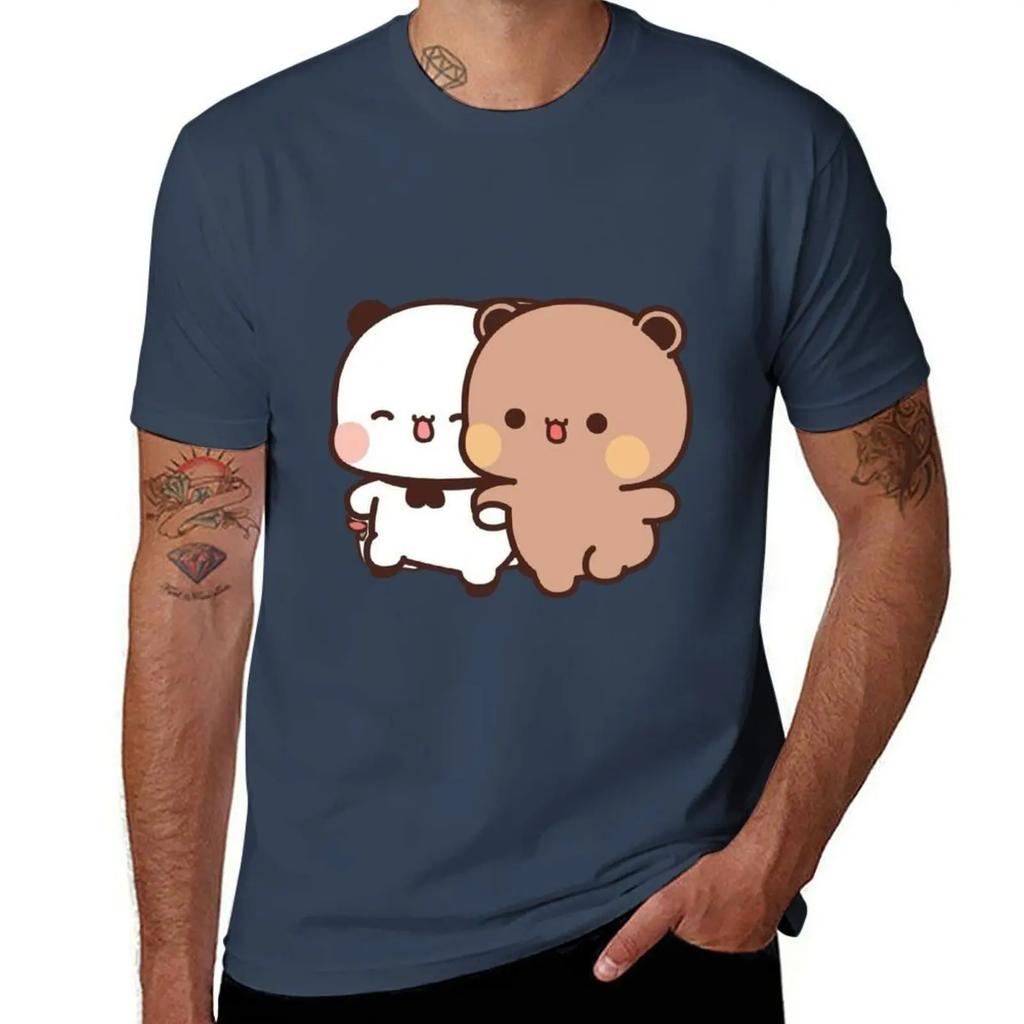 Panda Bear And Brownie True Love BUBU DUDU Couple Goma Peach Sugar Valentine Xmas 2024 T-Shirt
