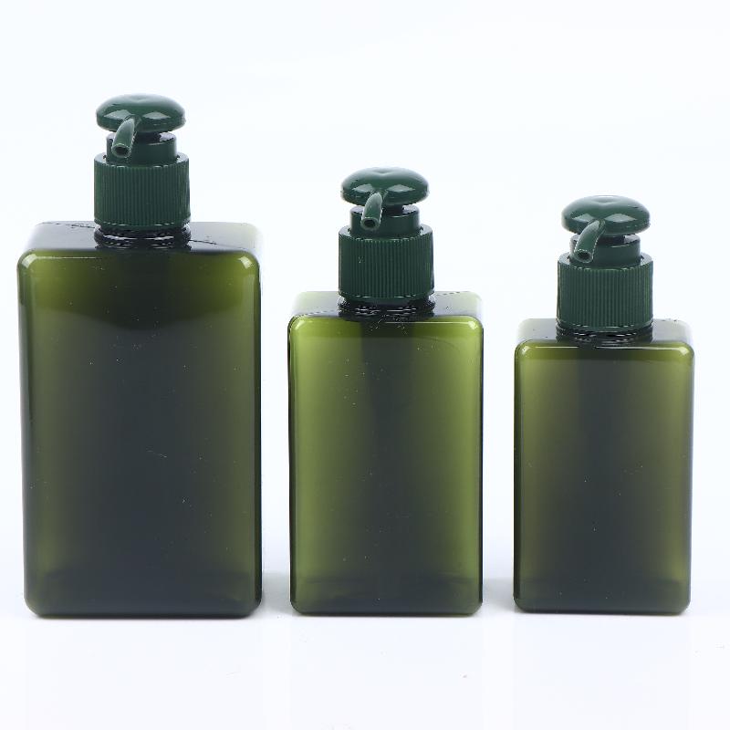 100-650Ml Square Bathroom Soap Dispensers Refillable Shampoo Shower Gel Holder Portable Travel Dispenser Empty Bath Pump Bottle