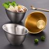 3Pcs Oblique Lettuce Bowl Stainless Steel Soup Serving Basin Multifunctional Meal Prep Bowl  Snack