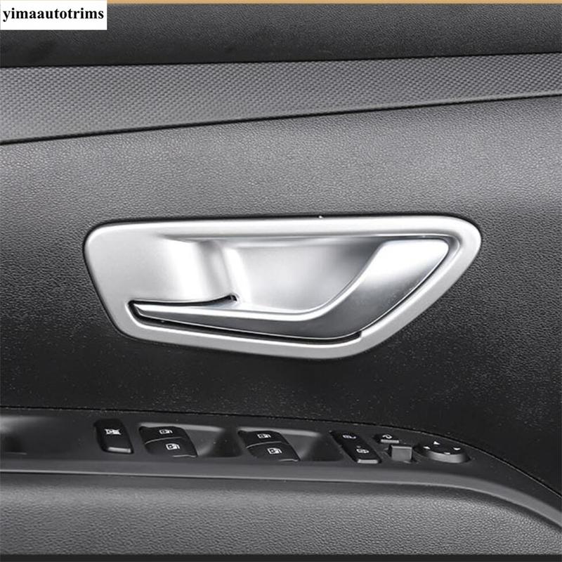 Car Inner Door Pull Doorknob Handle Bowl Decoration Cover Trim For Hyundai Tucson NX4 - 2026 ABS Matte Accessories Interior